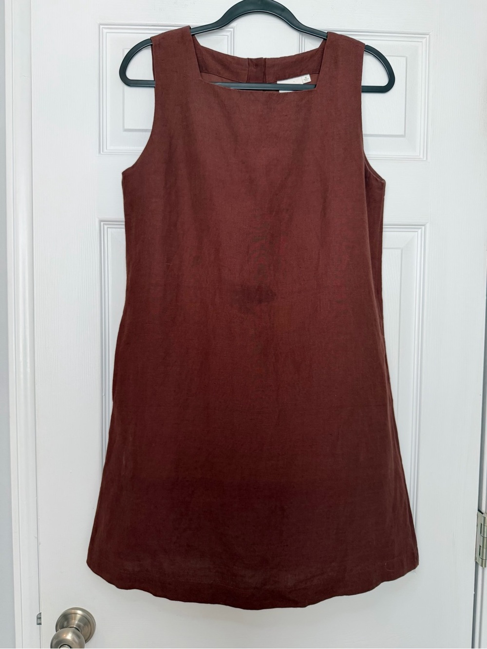 Julia Amory Size M • Brown Linen Sleeveless Dress Coco.